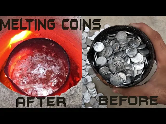 melting money (1000 coins) || cash into trash
